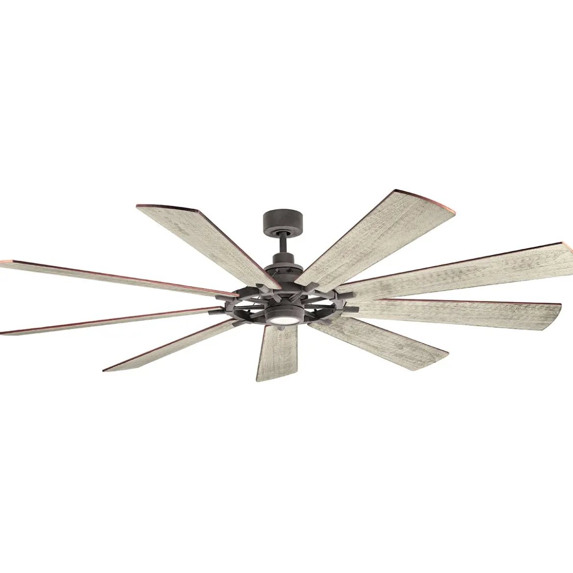 Elstead Lighting Gentry XL Deckenventilator LED Zink Holz