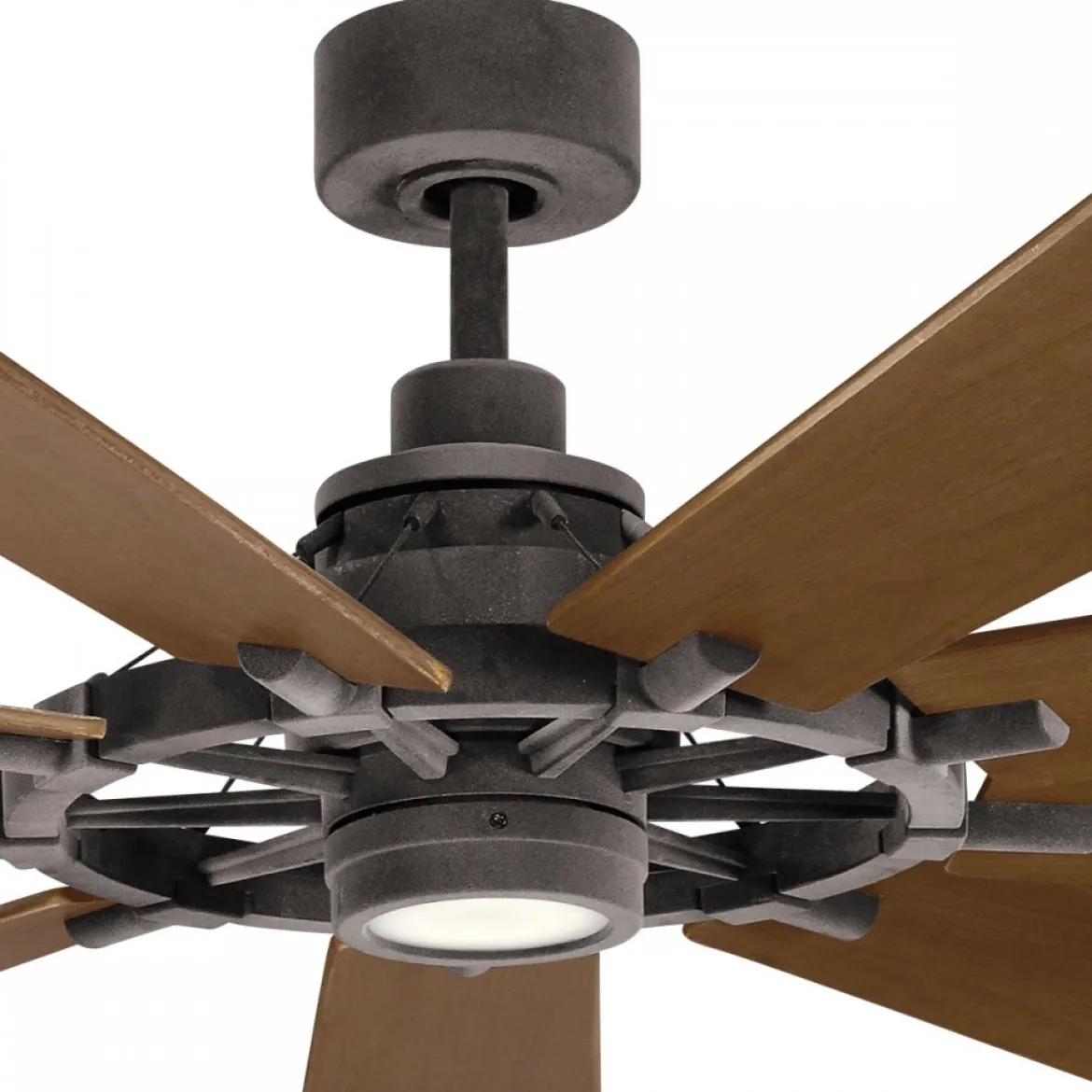 Elstead Lighting Gentry XL Deckenventilator LED Zink Holz