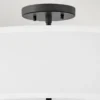 Elstead Lighting Graham Deckenleuchte Duo Mount Large 4-Light Schwarz Altweiß E14