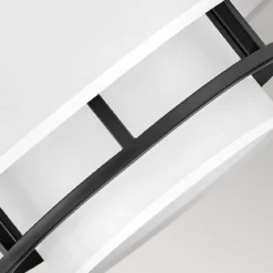 Elstead Lighting Graham Deckenleuchte Duo Mount Medium 3-Light Schwarz Altweiß E14