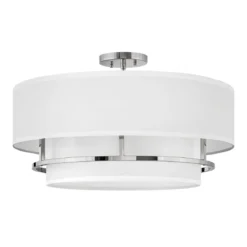 Elstead Lighting Graham Deckenleuchte Duo Mount Large 4-Light Nickel Altweiß E14