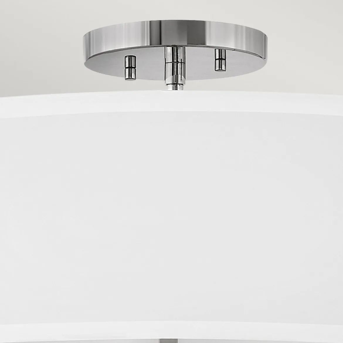 Elstead Lighting Graham Deckenleuchte Duo Mount Large 4-Light Nickel Altweiß E14