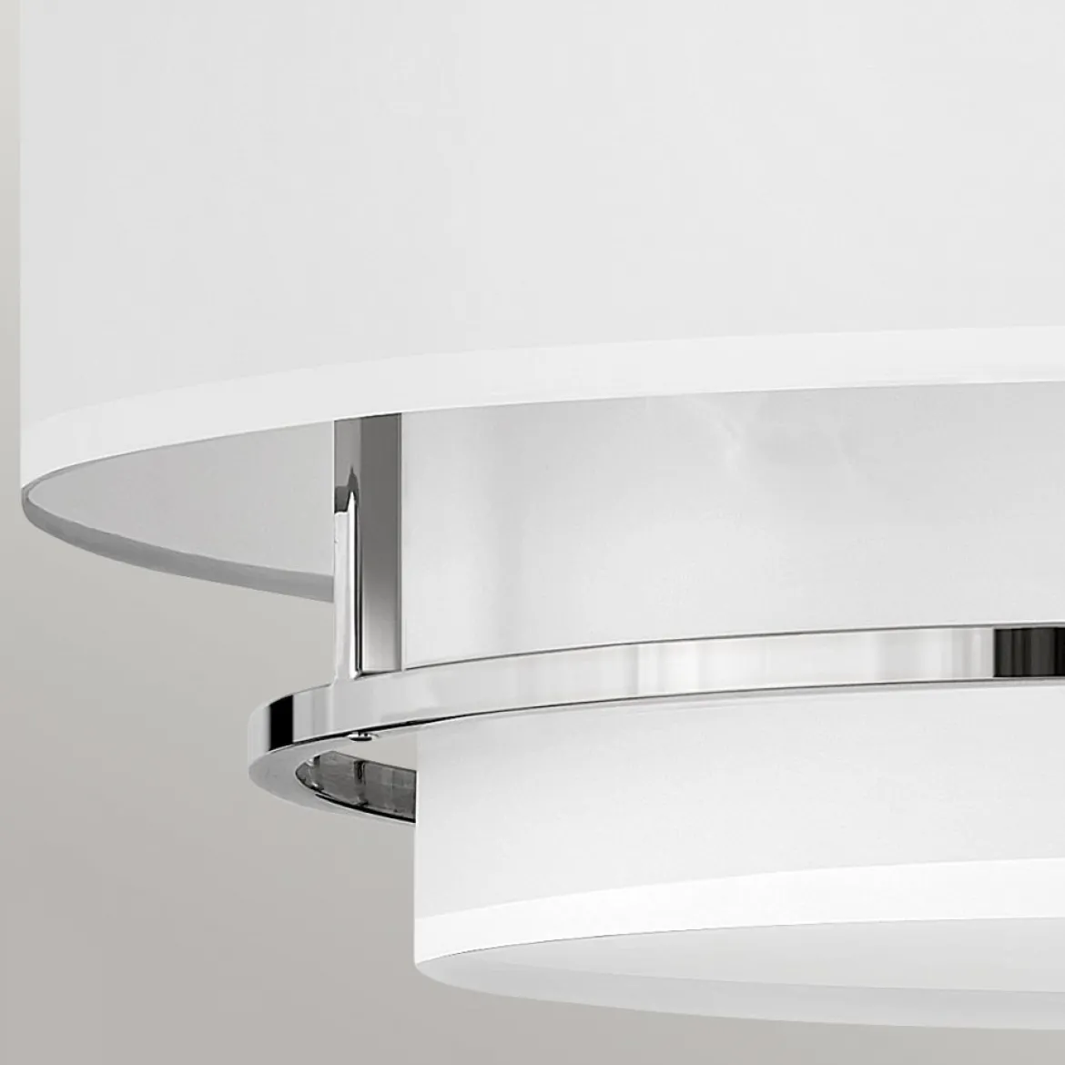 Elstead Lighting Graham Deckenleuchte Duo Mount Large 4-Light Nickel Altweiß E14
