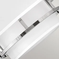 Elstead Lighting Graham Deckenleuchte Duo Mount Medium 3-Light Nickel Altweiß E14