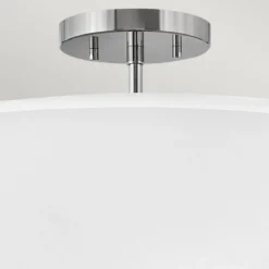 Elstead Lighting Graham Deckenleuchte Duo Mount Medium 3-Light Nickel Altweiß E14
