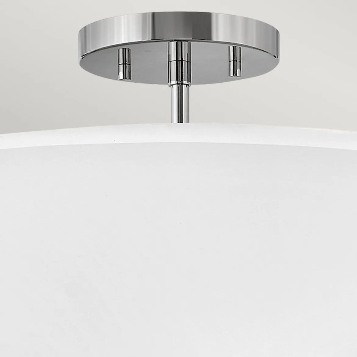 Elstead Lighting Graham Deckenleuchte Duo Mount Medium 3-Light Nickel Altweiß E14