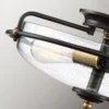 Elstead Lighting Griffin Deckenleuchte Bronze Glas klar