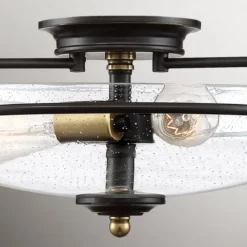 Elstead Lighting Griffin Deckenleuchte Bronze Glas klar
