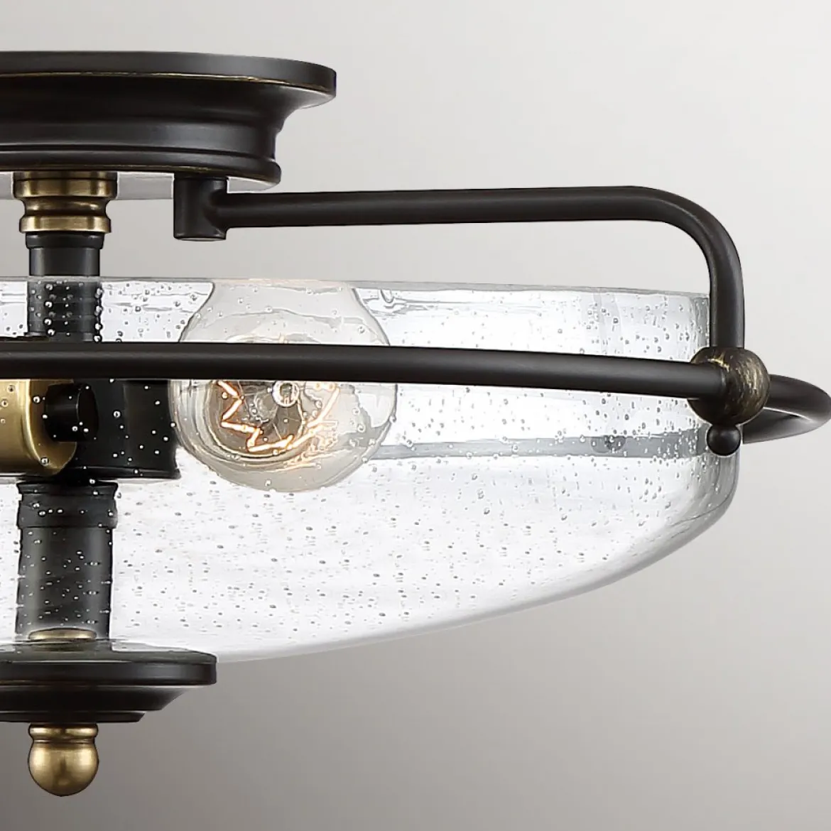 Elstead Lighting Griffin Deckenleuchte Bronze Glas klar