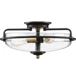 Elstead Lighting Griffin Deckenleuchte Bronze Glas klar