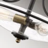 Elstead Lighting Griffin 3-Light Semi-Flush Light Deckenleuchte Bronze