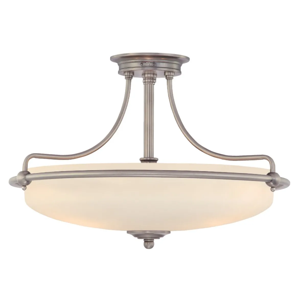 Elstead Lighting Griffin 4-Light Semi-Flush Light Deckenleuchte antik nickel