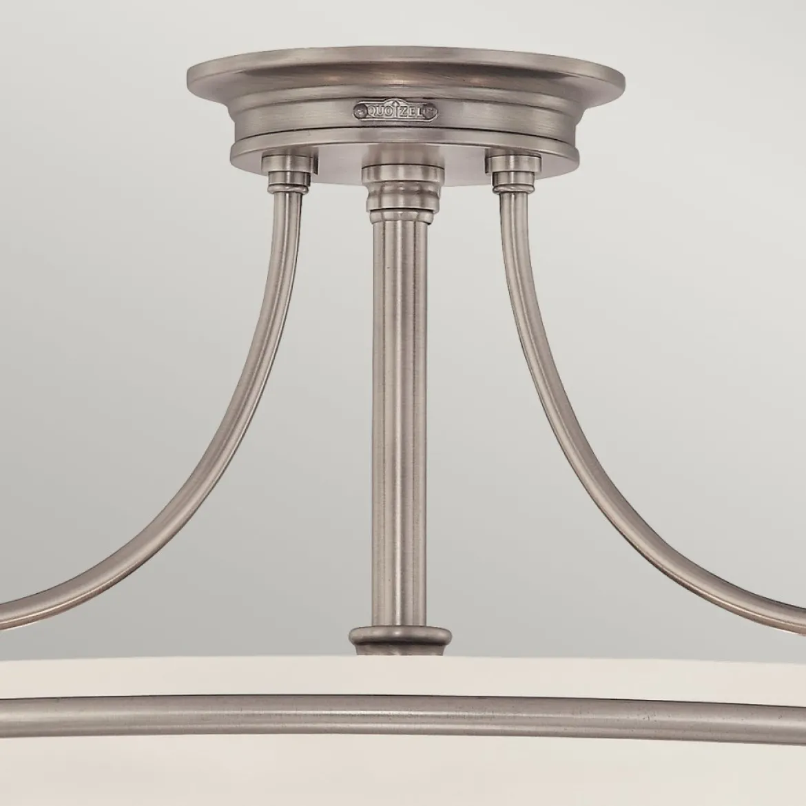 Elstead Lighting Griffin 4-Light Semi-Flush Light Deckenleuchte antik nickel