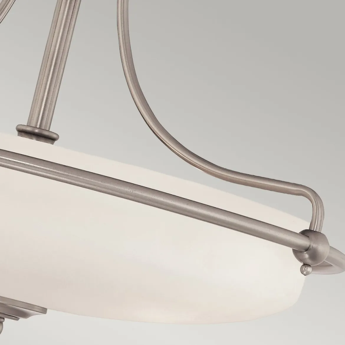 Elstead Lighting Griffin 4-Light Semi-Flush Light Deckenleuchte antik nickel