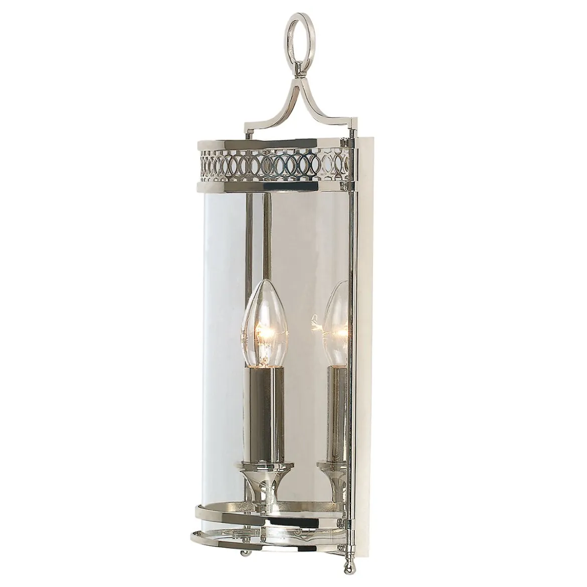 Elstead Lighting Guildhall 1-Light Wandleuchte Nickel poliert 1-flammig E14