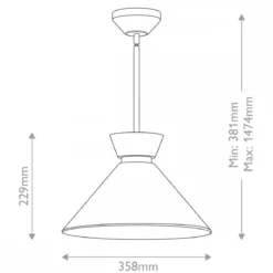 Elstead Lighting Halston Pendelleuchte 1-flammig Gebürstetes Gold