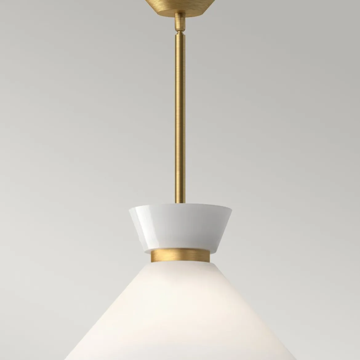 Elstead Lighting Halston Pendelleuchte 1-flammig Gebürstetes Gold