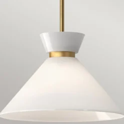 Elstead Lighting Halston Pendelleuchte 1-flammig Gebürstetes Gold