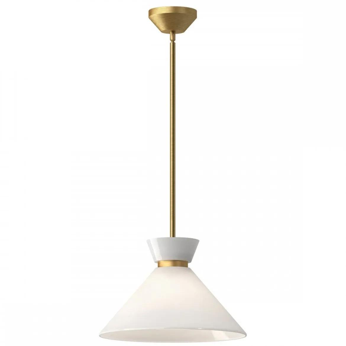 Elstead Lighting Halston Pendelleuchte 1-flammig Gebürstetes Gold