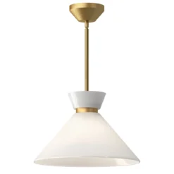 Elstead Lighting Halston Pendelleuchte 1-flammig Gebürstetes Gold