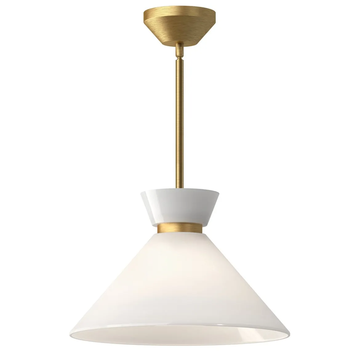 Elstead Lighting Halston Pendelleuchte 1-flammig Gebürstetes Gold