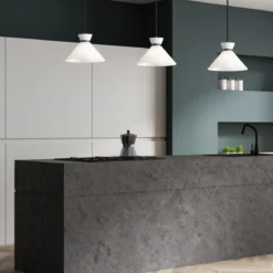 Elstead Lighting Halston Pendelleuchte 1-flammig Mattschwarz