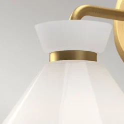 Elstead Lighting Halston Wandleuchte 1-flammig Gebürstetes Gold