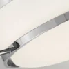 Elstead Lighting Harper Deckenleuchte 3-Light Chrom poliert Opalglas E27