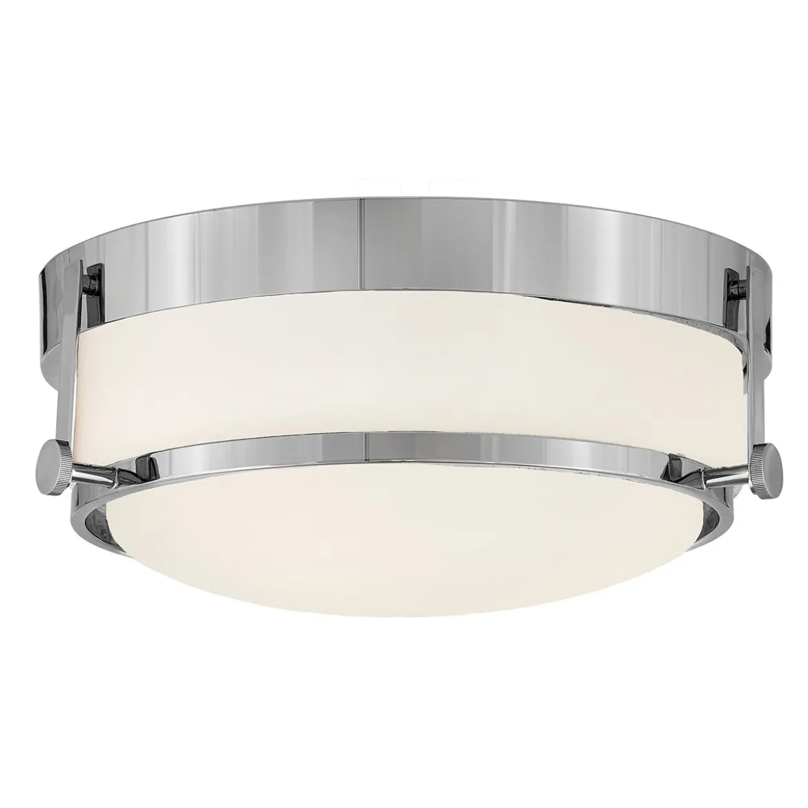 Elstead Lighting Harper Deckenleuchte 3-Light Chrom poliert Opalglas E27