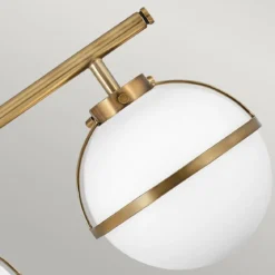 Elstead Lighting Hollis Wandleuchte 3-Light Messing Opalglas E14 IP44