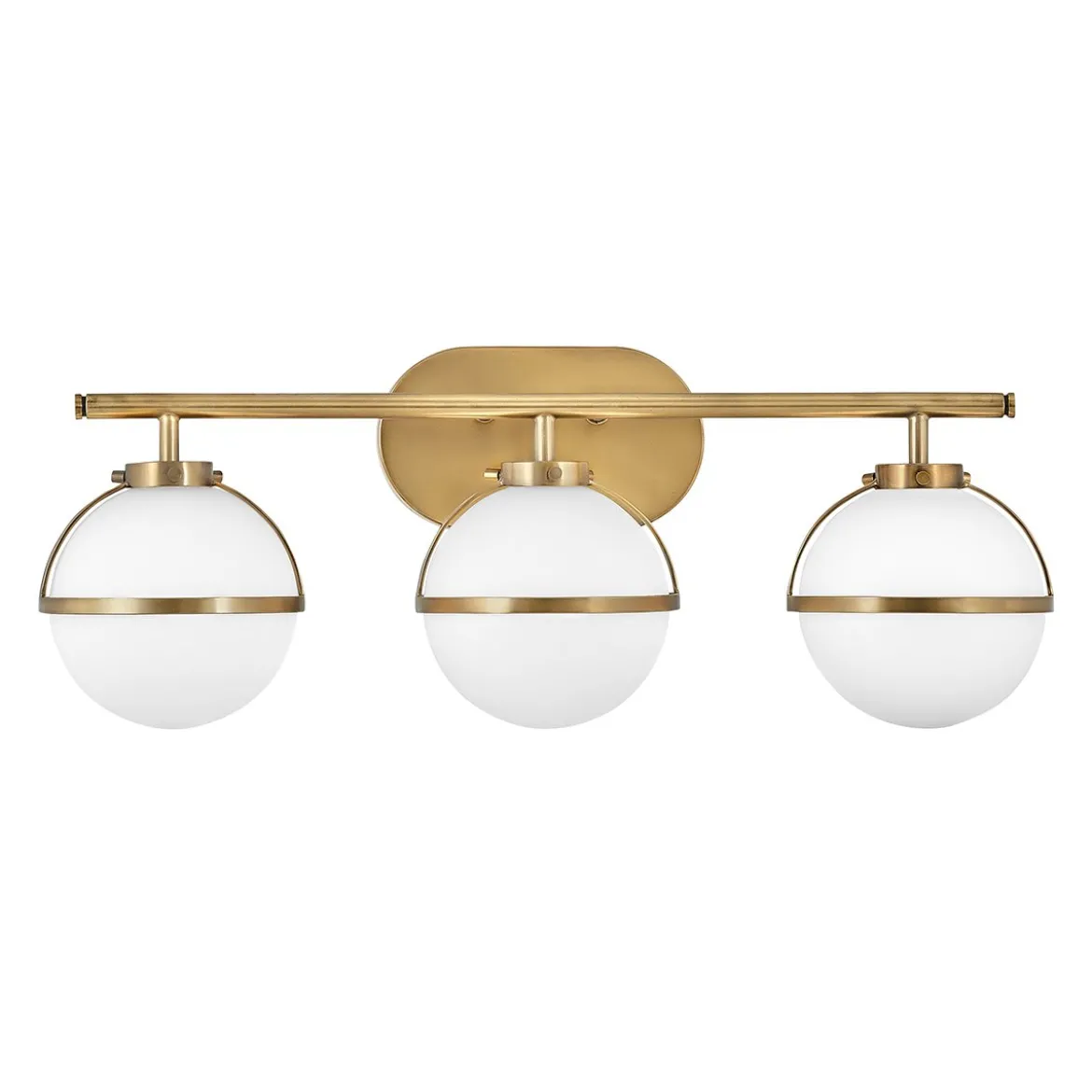 Elstead Lighting Hollis Wandleuchte 3-Light Messing Opalglas E14 IP44