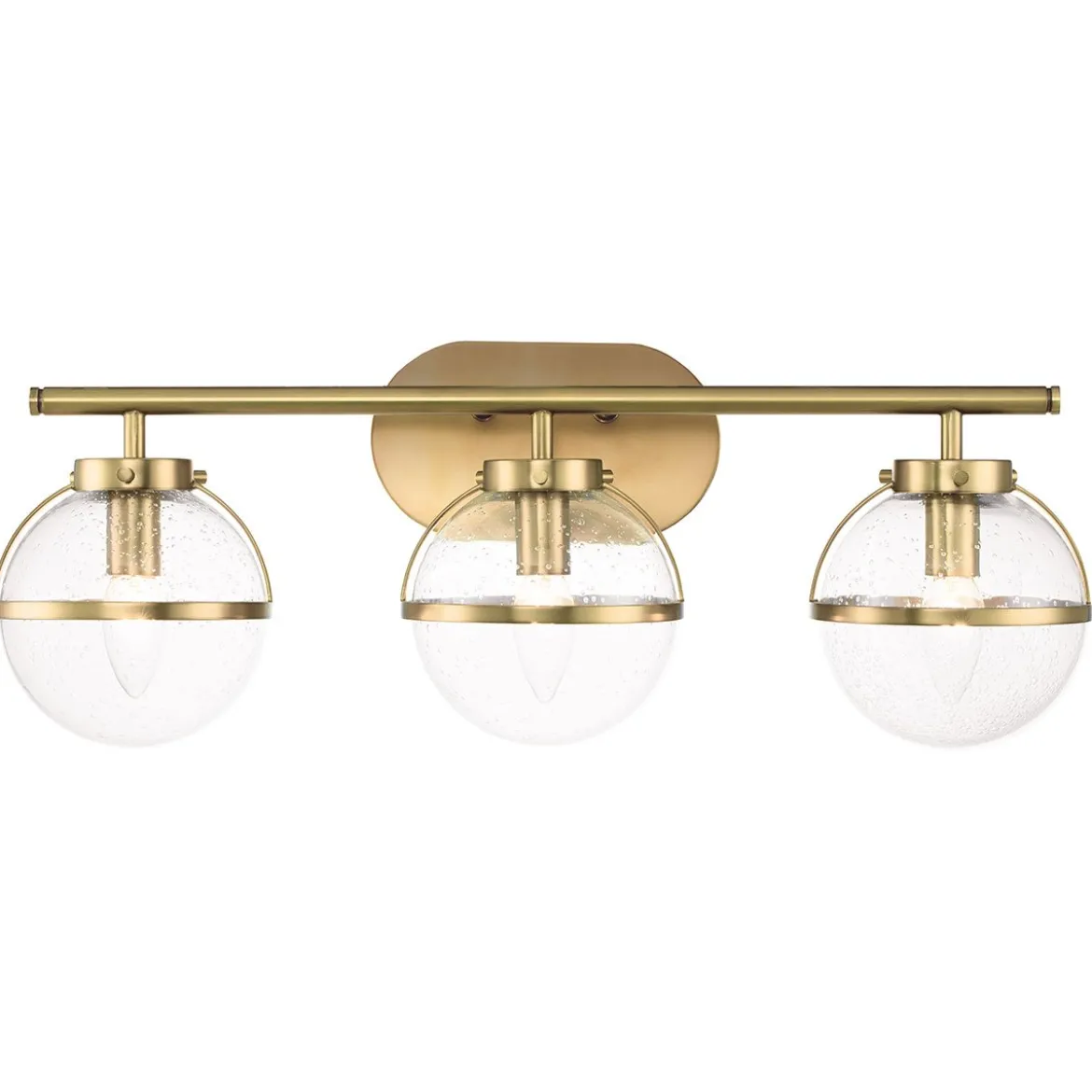 Elstead Lighting Hollis Wandleuchte 3-Light Messing Klarglas E14 IP44