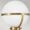 Elstead Lighting Hollis Wandleuchte 1-Light Messing Opalglas E14 IP44