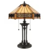 Elstead Lighting Indus Tischleuchte 2-Light Tiffany-Stil Bronze E27