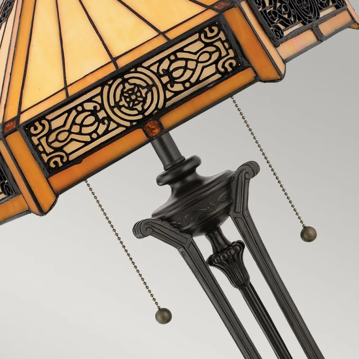 Elstead Lighting Indus Tischleuchte 2-Light Tiffany-Stil Bronze E27