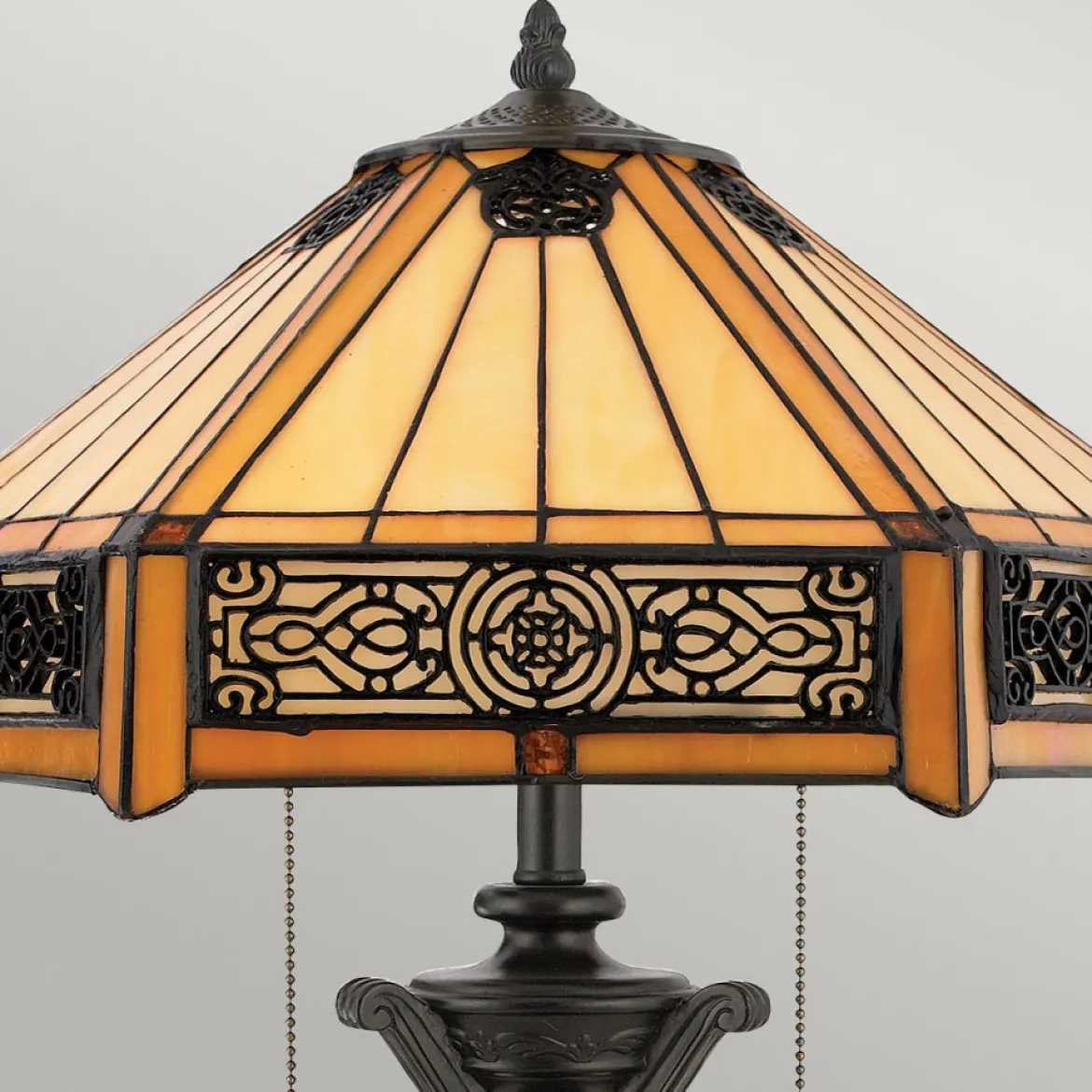 Elstead Lighting Indus Tischleuchte 2-Light Tiffany-Stil Bronze E27