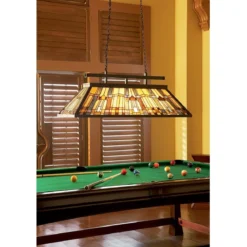 Elstead Lighting Inglenook Pendelleuchte 3-Light Tiffany-Stil Bronze E27