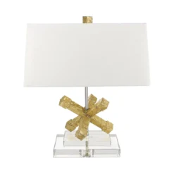 Elstead Lighting Jackson 1-Light Tischleuchte Gold 1-flammig E27 46cm