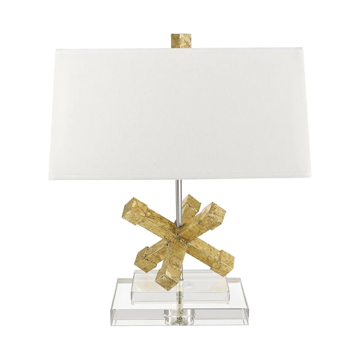 Elstead Lighting Jackson 1-Light Tischleuchte Gold 1-flammig E27 46cm