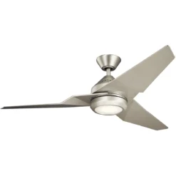 Elstead Lighting Jade Deckenventilator LED Nickel gebürstet