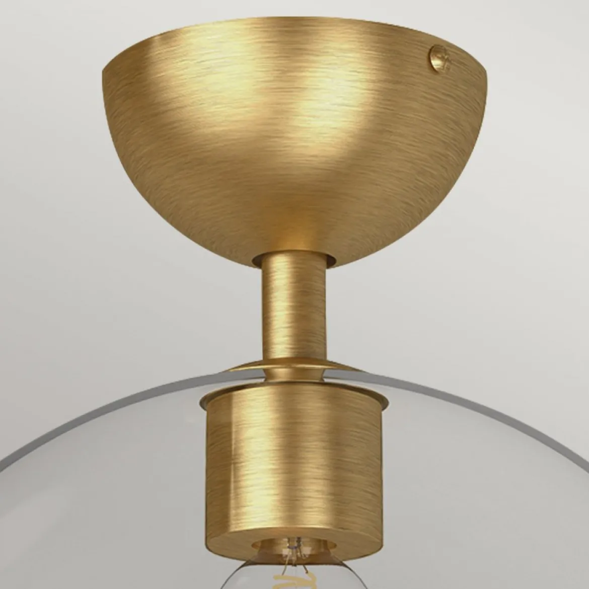 Elstead Lighting Jude Deckenleuchte 1-flammig Gebürstetes Gold