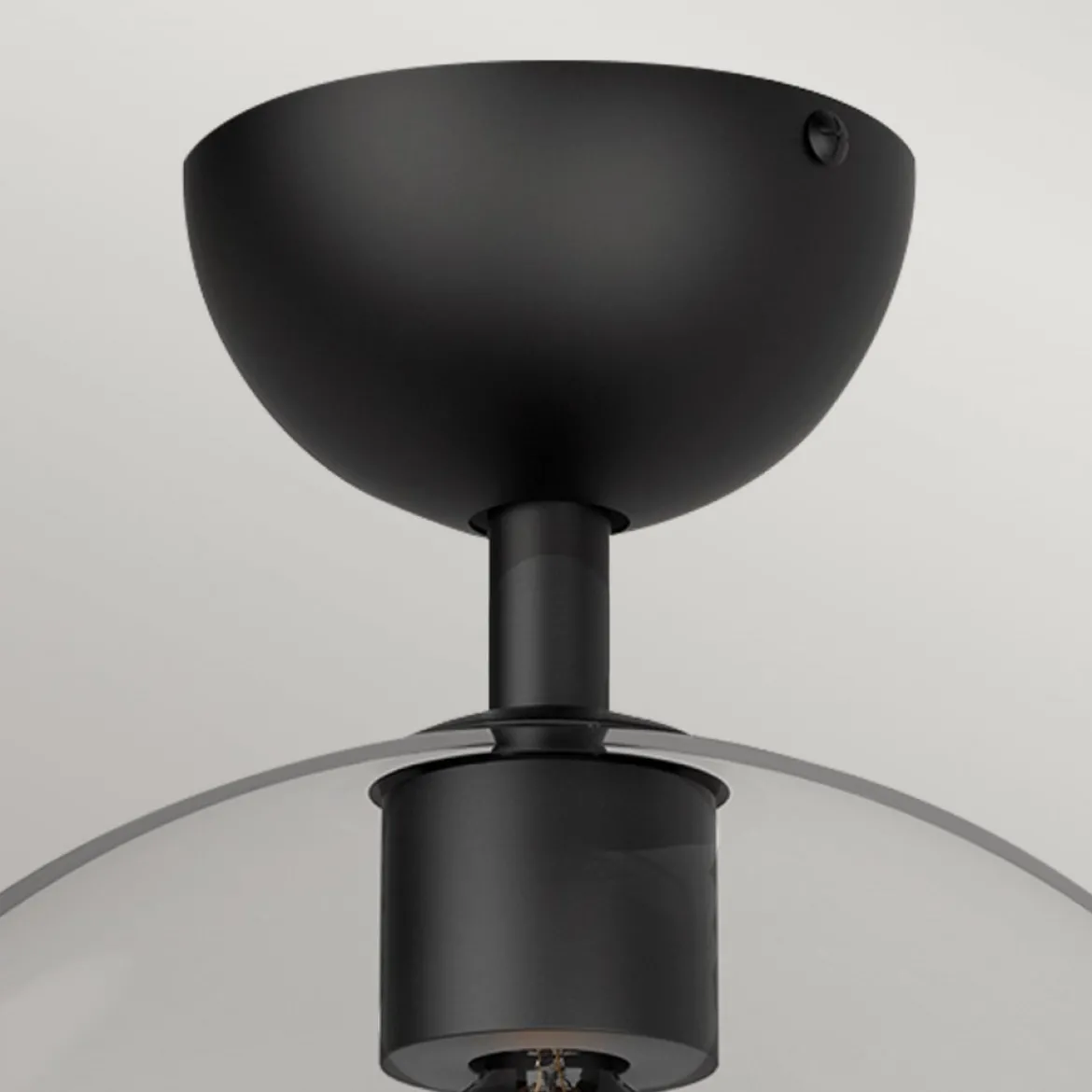 Elstead Lighting Jude Deckenleuchte 1-flammig Schwarz