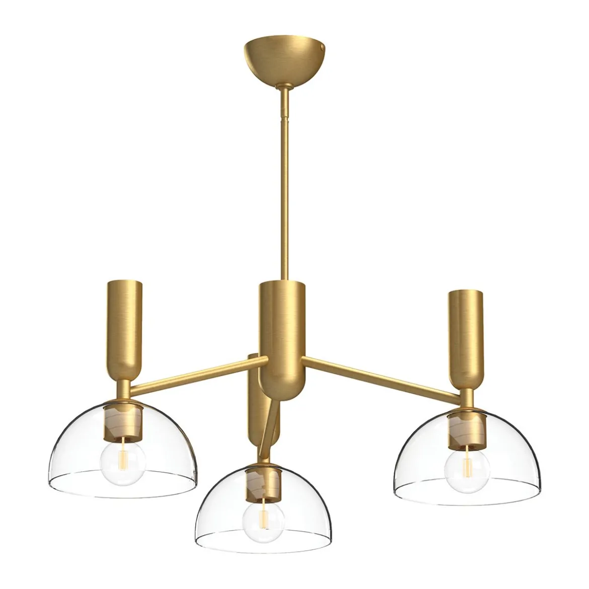 Elstead Lighting Jude Pendelleuchte 3-flammig Gebürstetes Gold