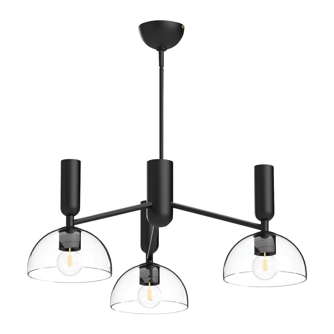 Elstead Lighting Jude Pendelleuchte 3-flammig Schwarz