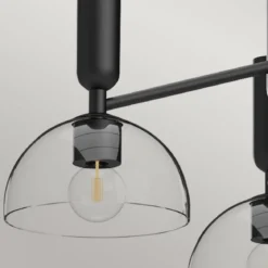 Elstead Lighting Jude Pendelleuchte 3-flammig Schwarz