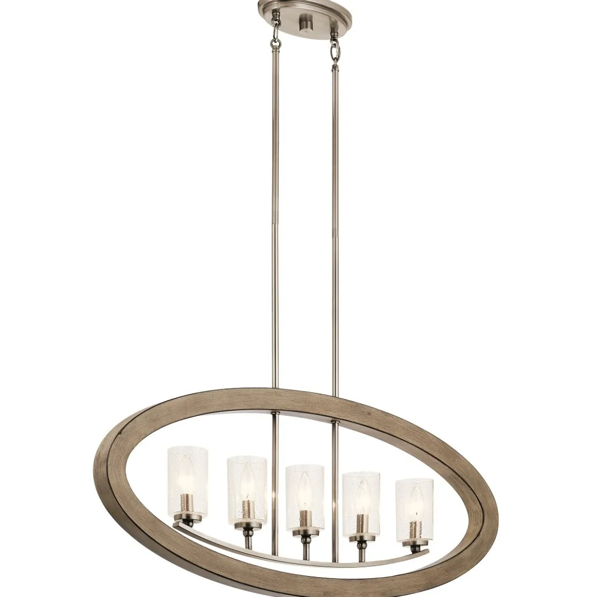 Elstead Lighting Kichler Grand Bank Kronleuchter antik grau 5-flammig