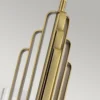Elstead Lighting Kimrose Kronleuchter 3-Light Messing gebürstet Klarglas E14