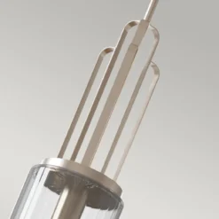 Elstead Lighting Kimrose Pendelleuchte 1-Light Nickel poliert Klarglas E27