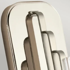 Elstead Lighting Kimrose Wandleuchte 1-Light Nickel poliert Klarglas E14