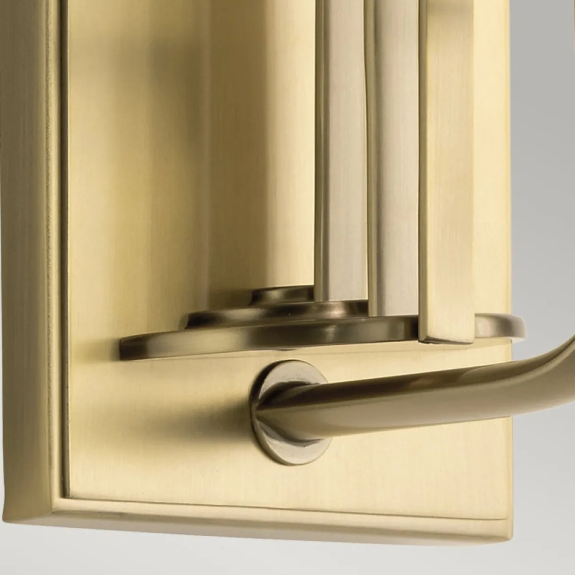 Elstead Lighting Kimrose Wandleuchte 1-Light Messing gebürstet Klarglas E14